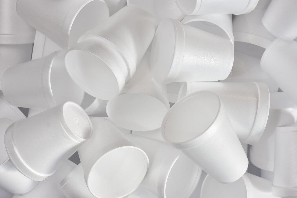 Lots of Styrofoam cups