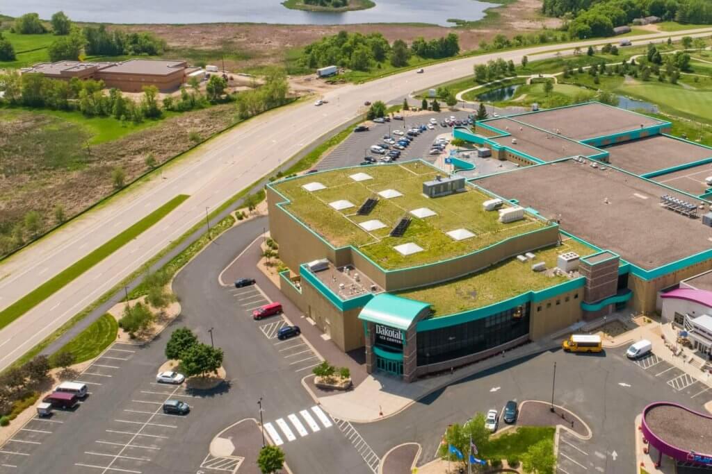 Green Roof on Dakotah Sport and Fitness